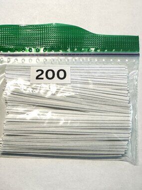 200 Pieces 4" Reusable White Paper Bread Twist Ties, Bag Ties, Tree ties